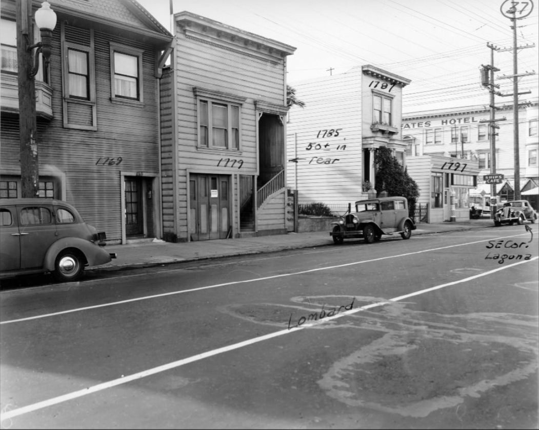 1700 block of Lombard Street, 1939