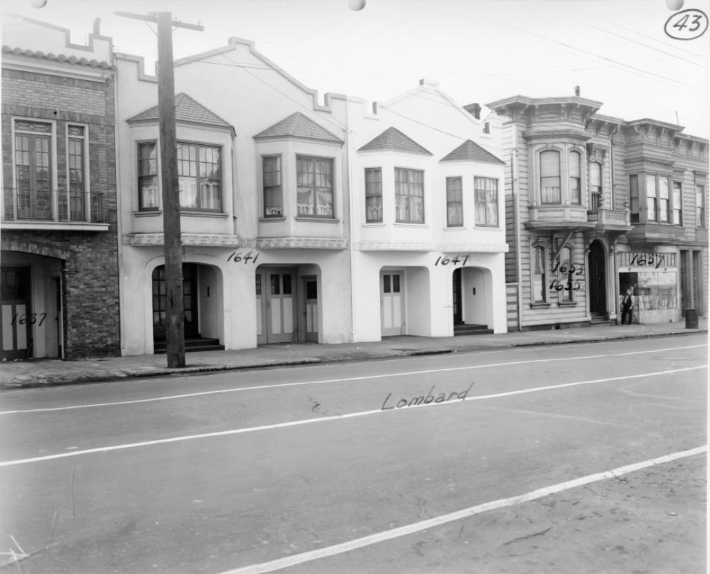 1600 block of Lombard Street, 1939