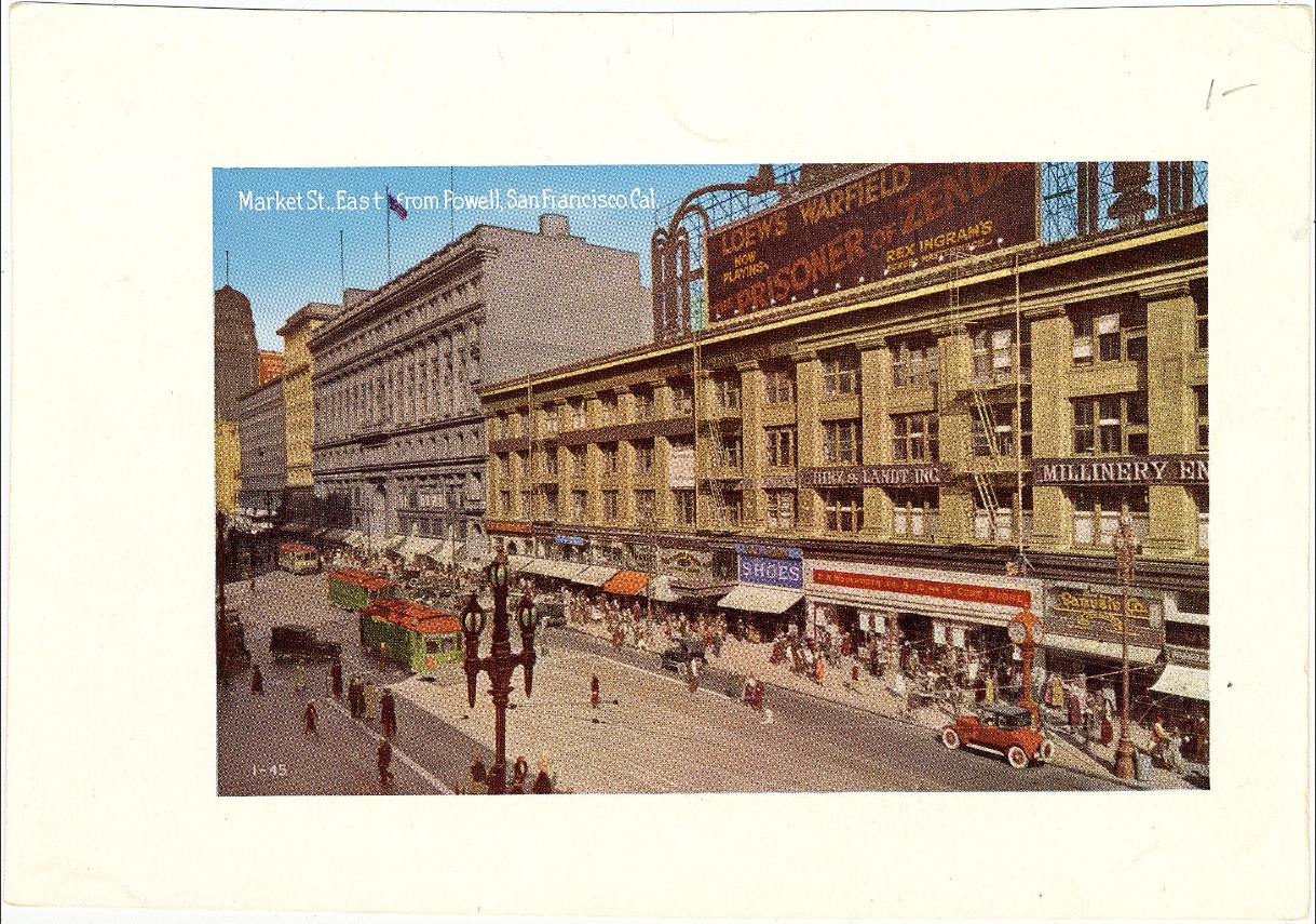 Market Street, East from Powell, in the 1930s