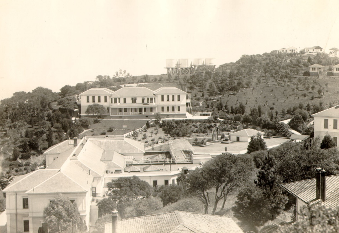 Administration building at Angel Island immigration station, 1939