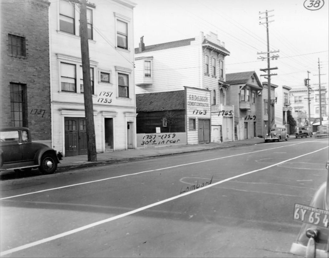 1700 block of Lombard Street, 1939