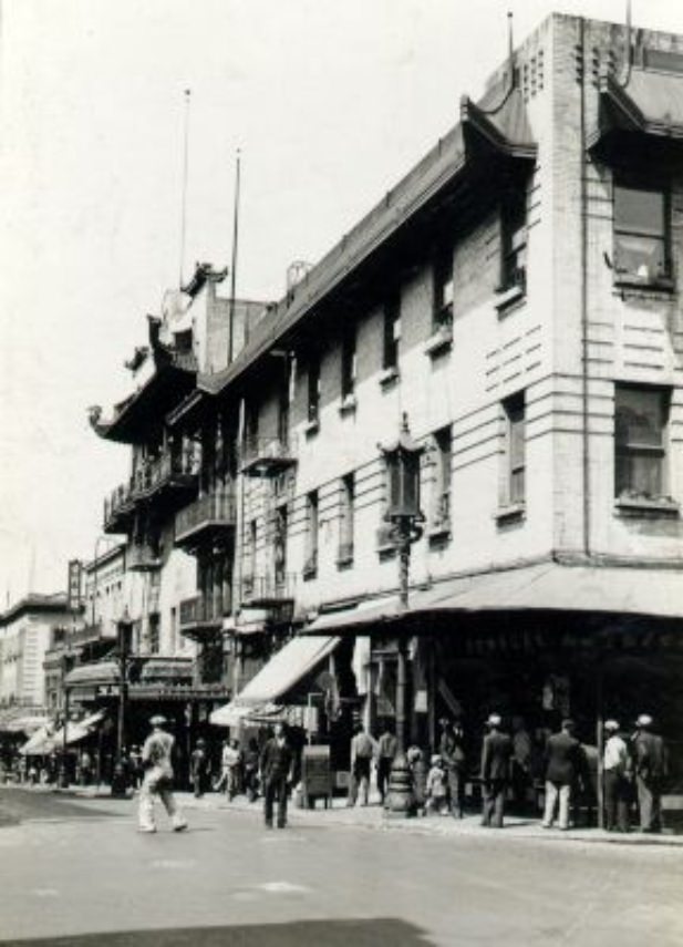 San Francisco's oldest street - Grant Avenue in Chinatown, 1935