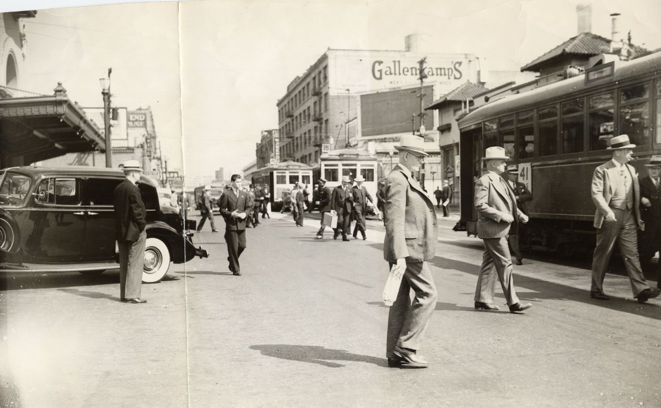 Third and Townsend streets, 1939