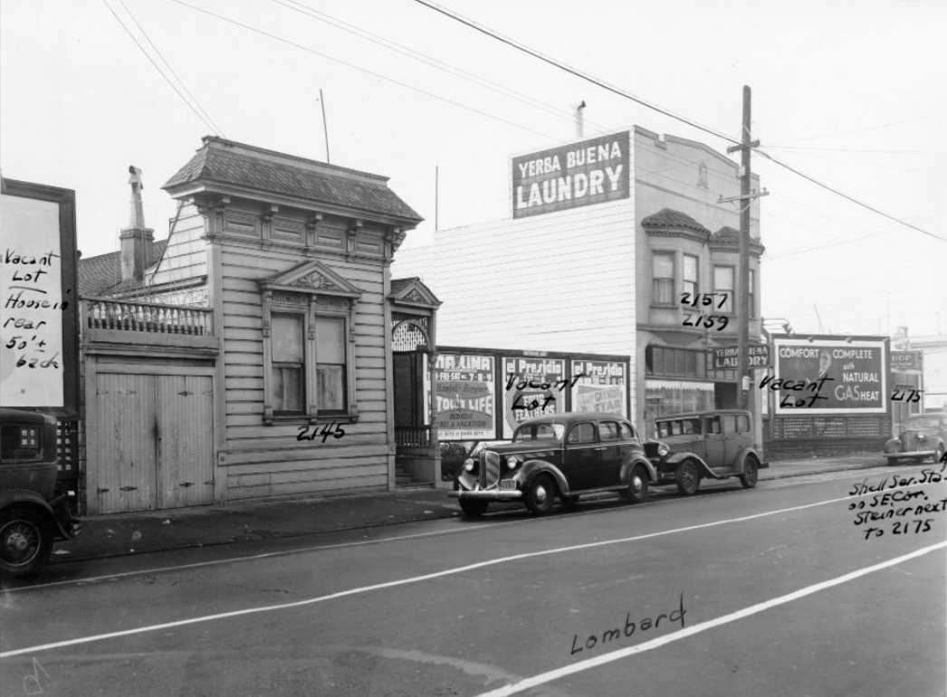2100 block of Lombard Street, 1939