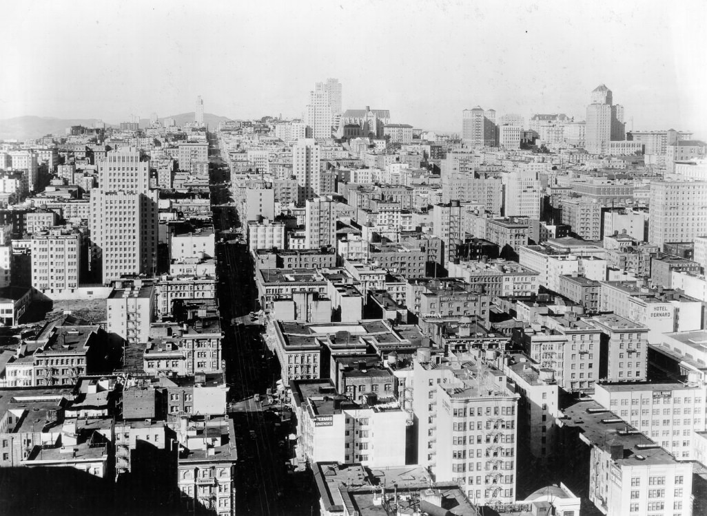 View of San Francisco looking north, 1935