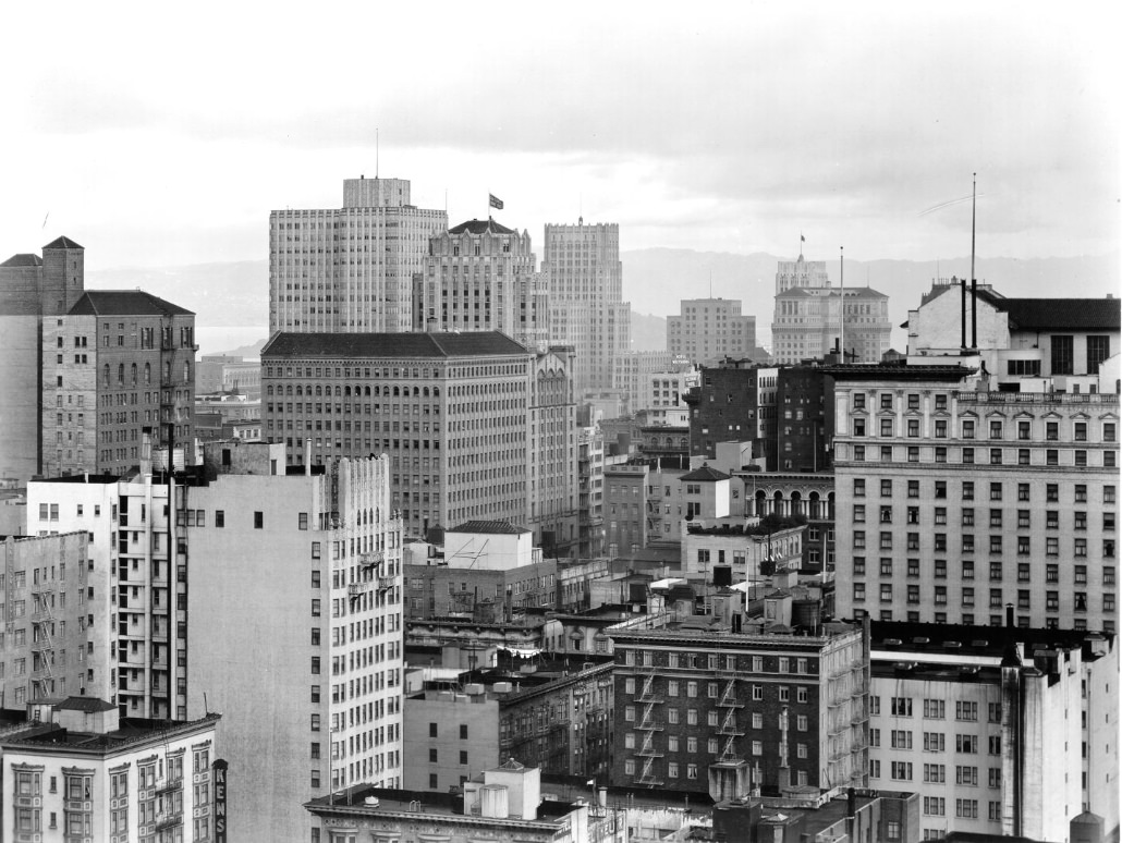 View of San Francisco skyline, 1931