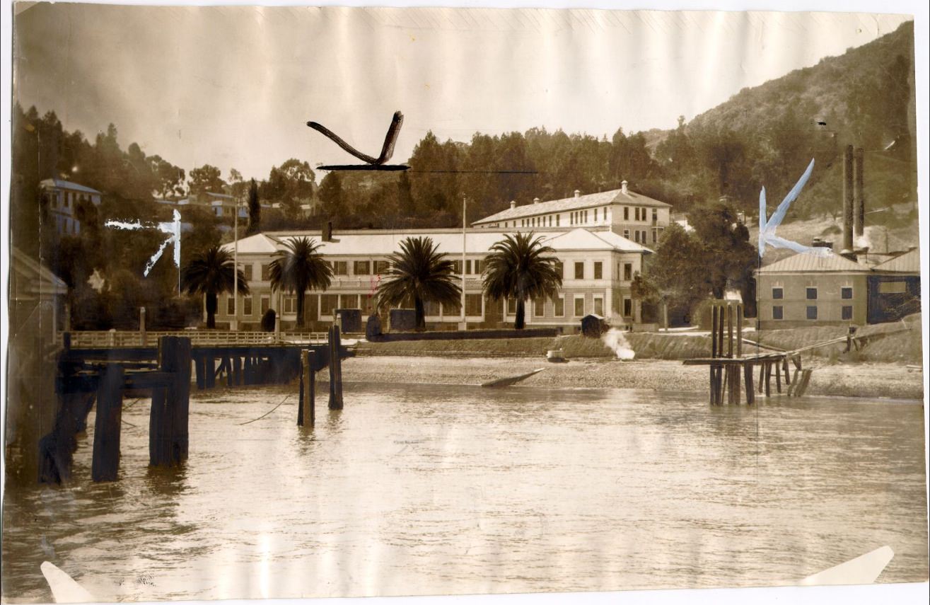 Administration building at Angel Island immigration station, 1939