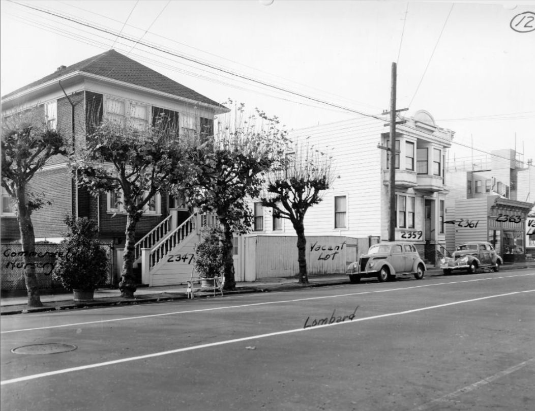 2300 block of Lombard Street, 1939