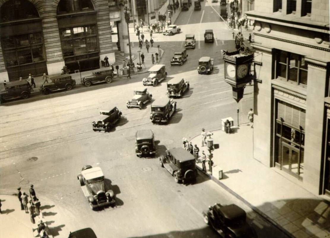 Montgomery Street intersection, 1930