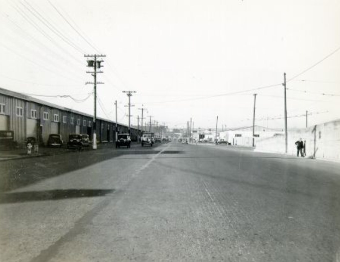 Third Street between Merrimac and Alameda, 1938