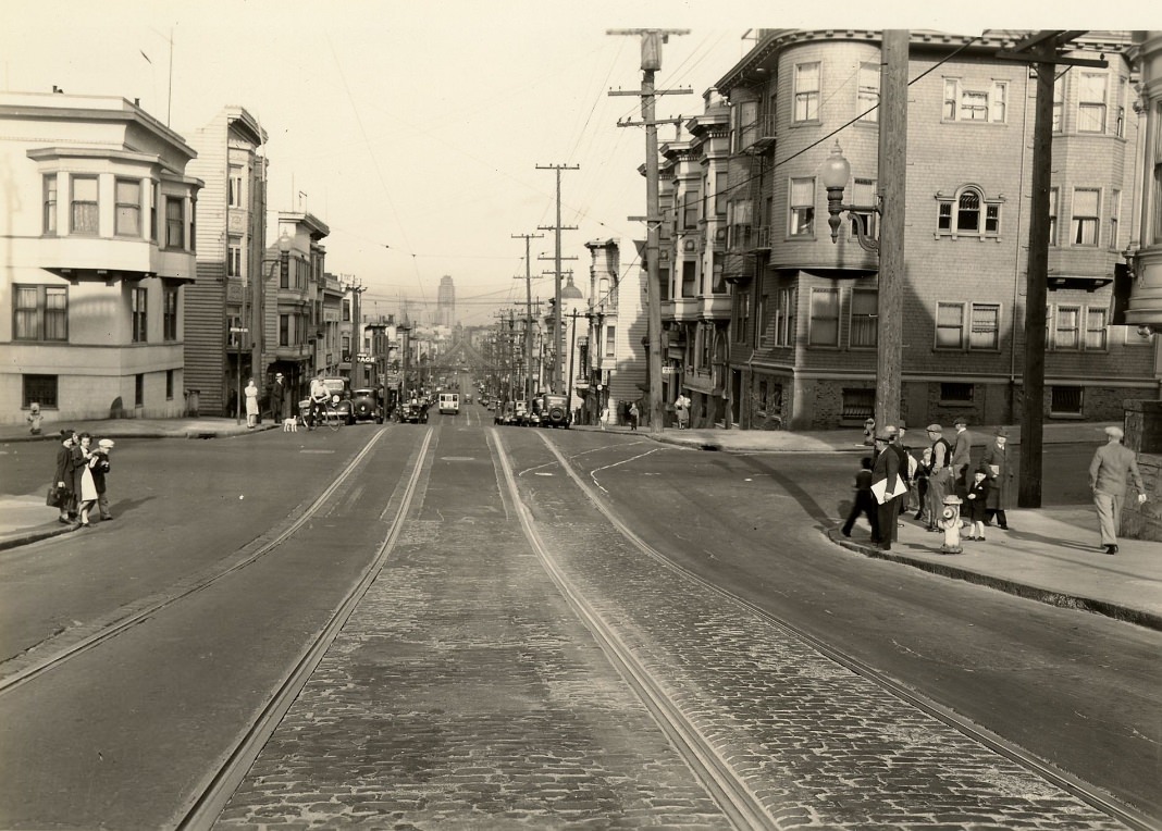 McAllister at Steiner Street, 1934