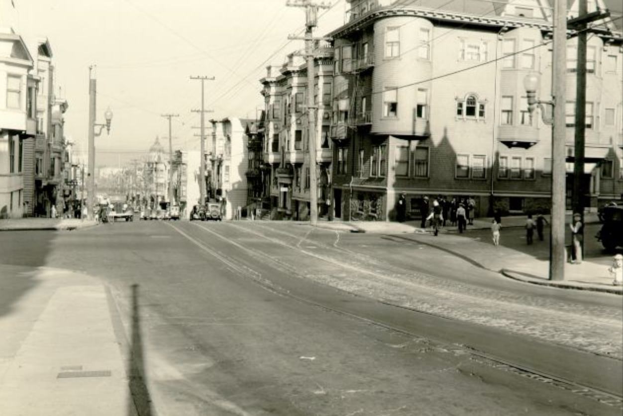 McAllister at Steiner Street, 1934