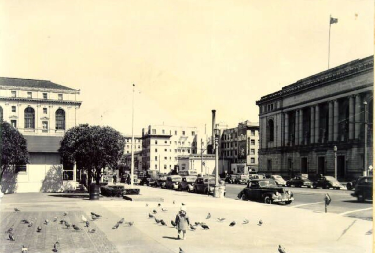Civic Center district, 1945