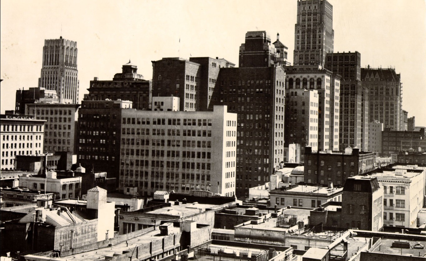 Financial District looking south, 1945