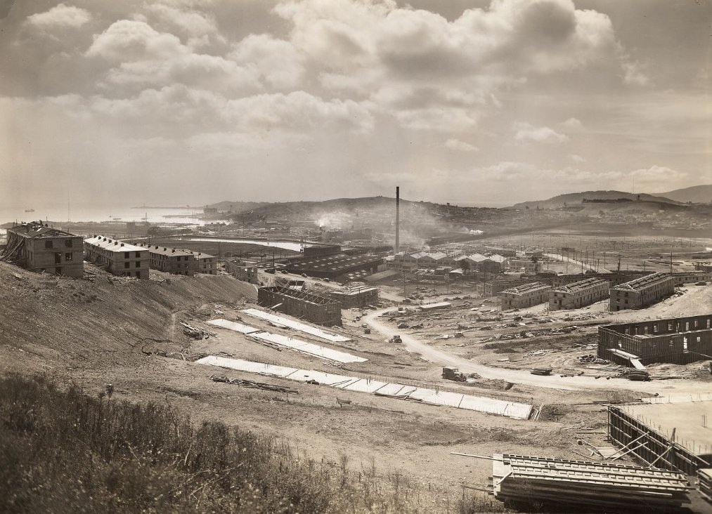 Construction of Potrero Housing Project, 1940