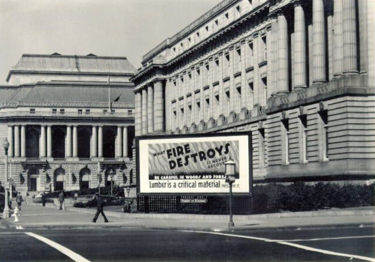 Civic Center district, 1945