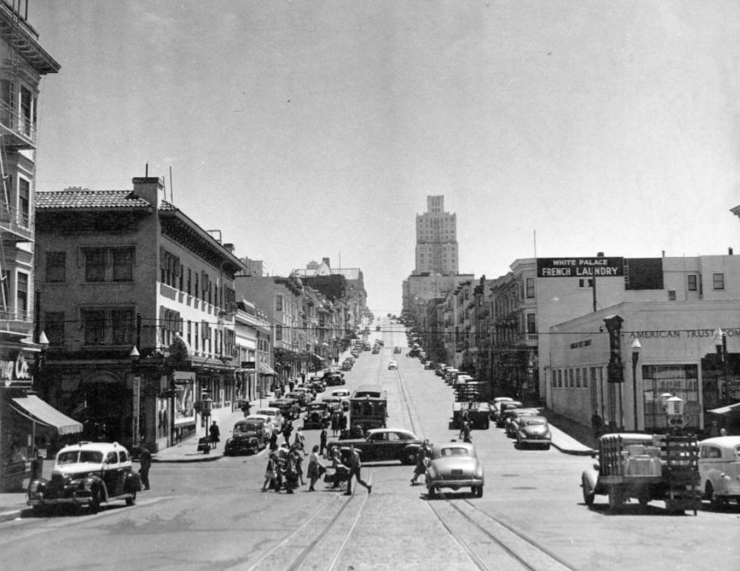 California Street east from Polk Street, 1944