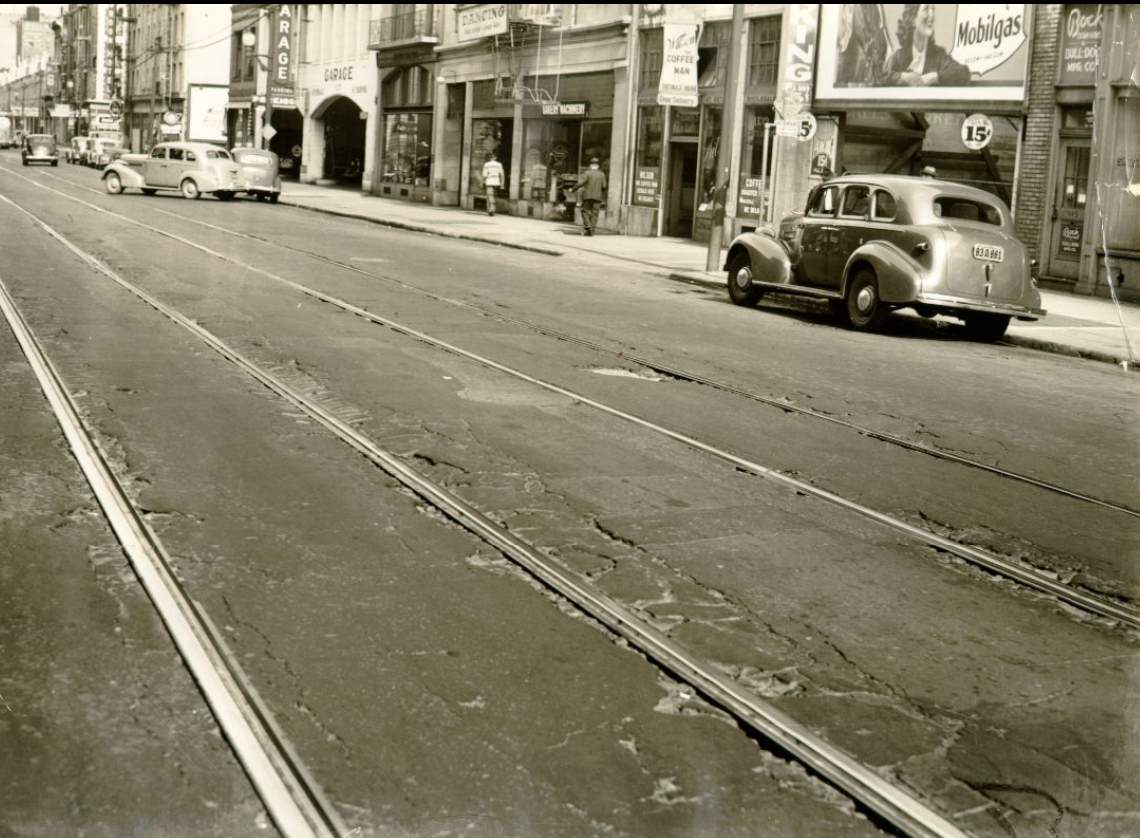 Mission Street between 7th and 8th streets, 1940