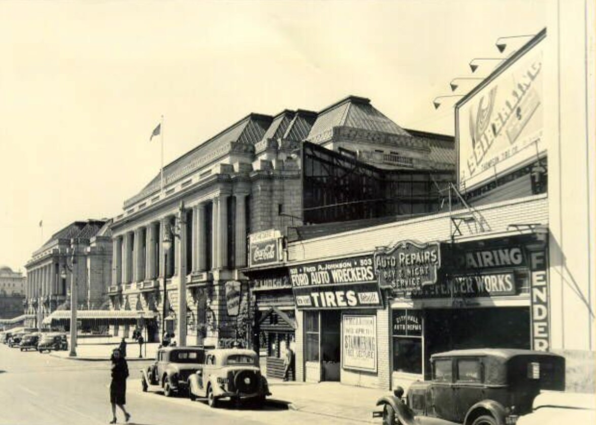 Civic Center district, 1945