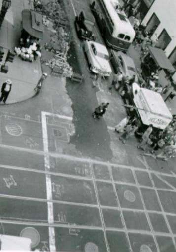 Intersection of Stockton and Geary Streets, 1955.
