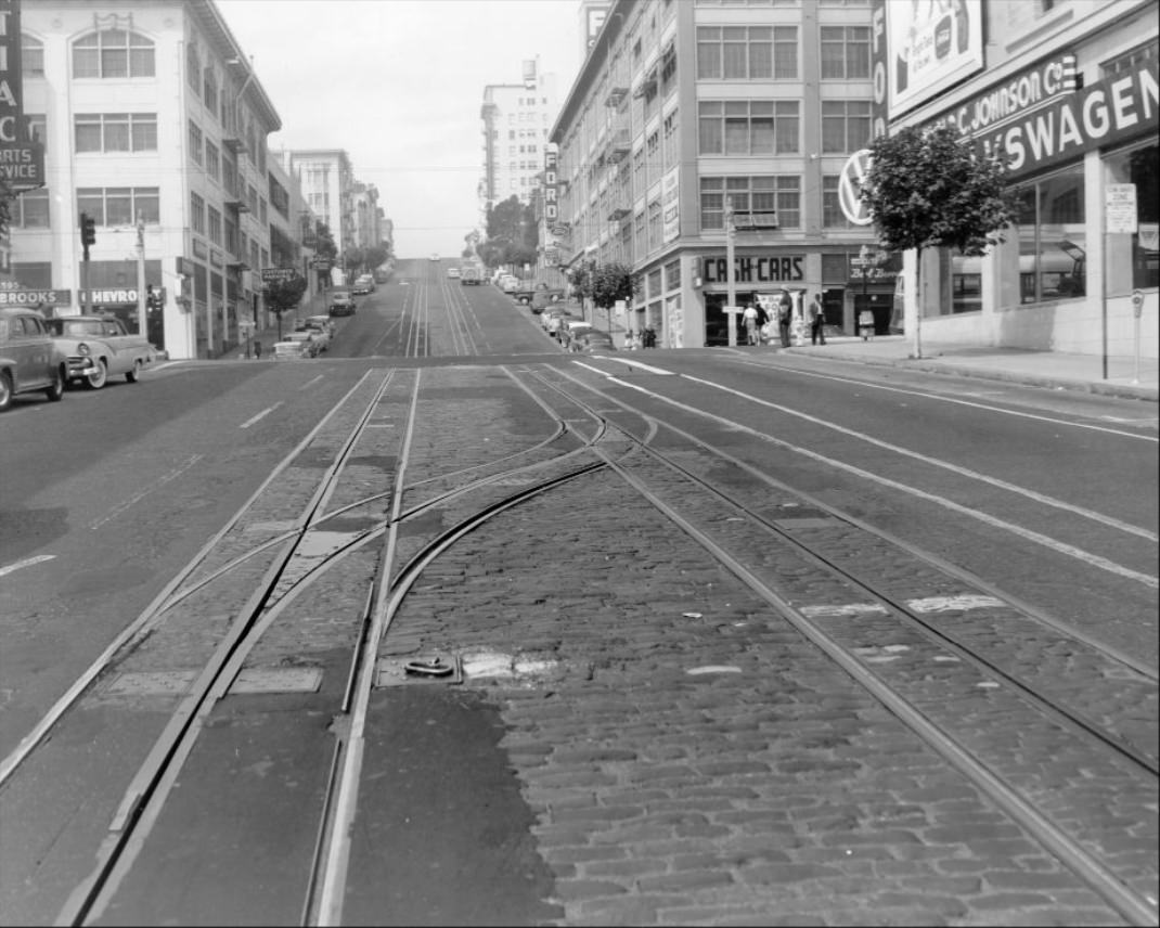 California Street & Van Ness, 1955.