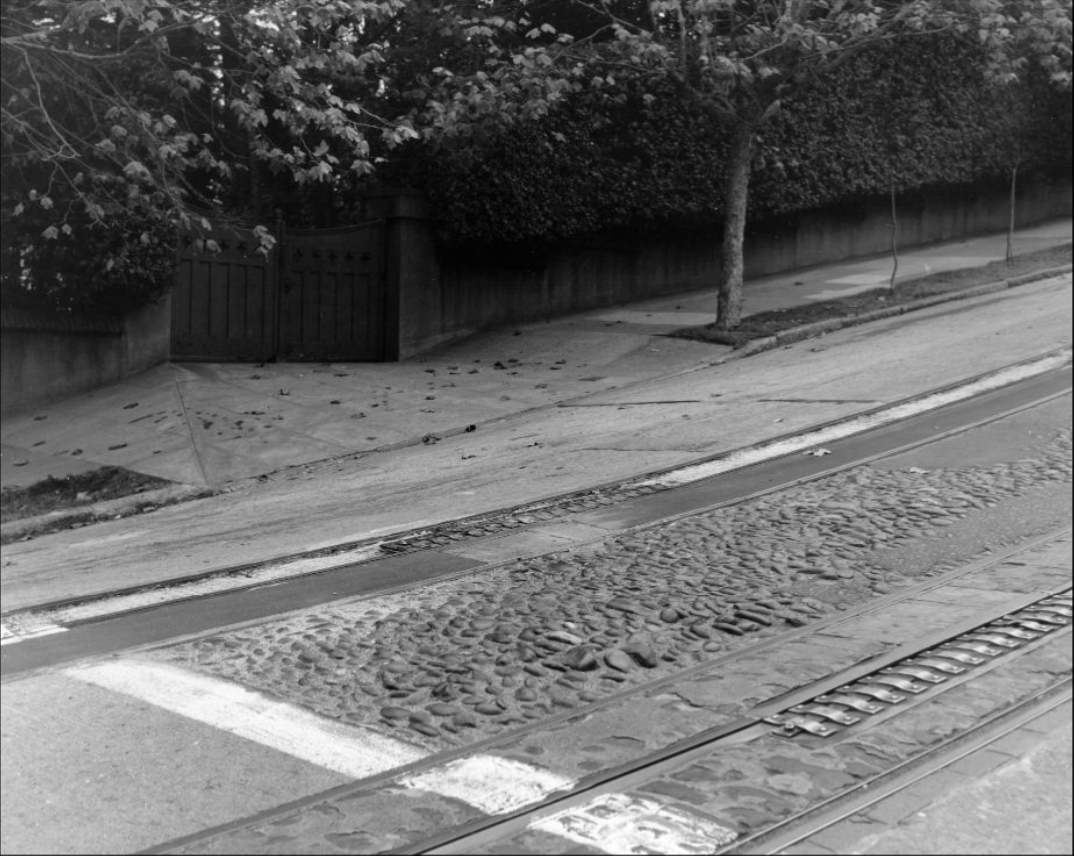 View on Hyde Street south side of Chestnut, 1955.