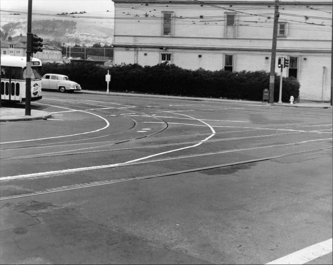 Ocean Avenue at San Jose facing north, 1954.