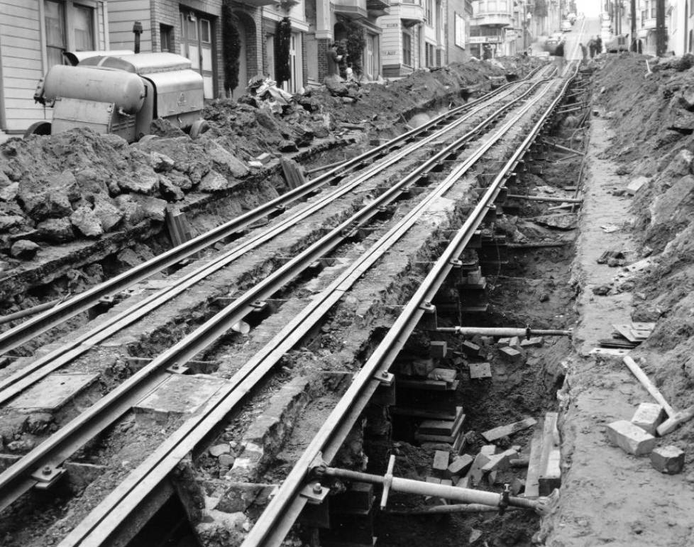 Jackson Street between Powell and Mason, 1953.
