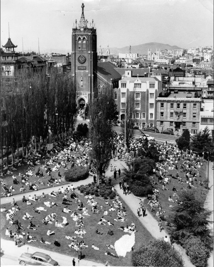 Good Friday Services at Old St. Mary's Church, 1951.