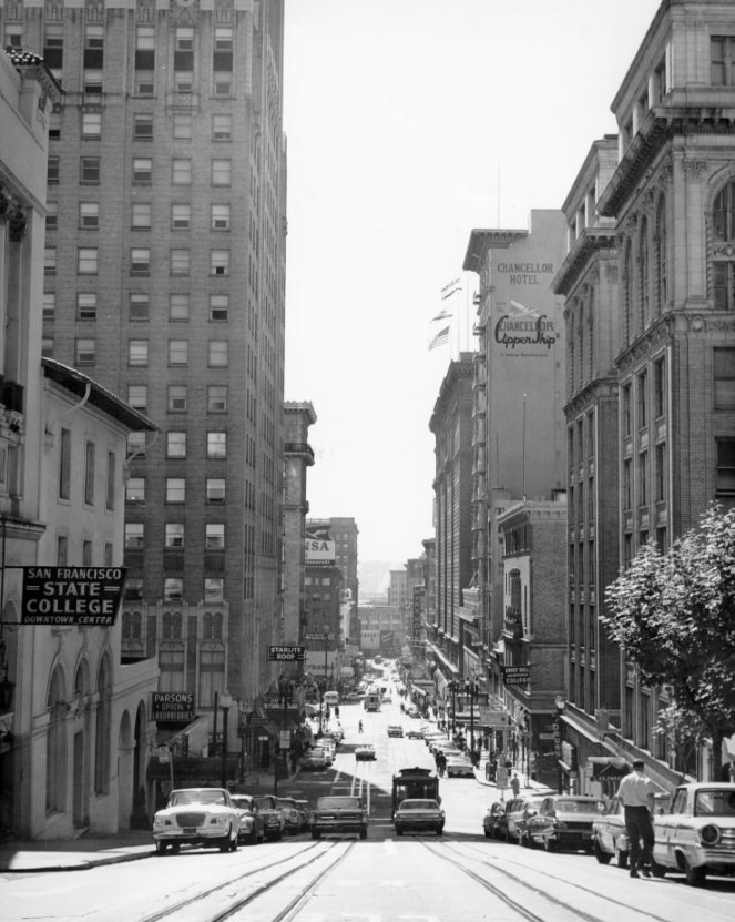 Powell at Sutter Street, 1960s.