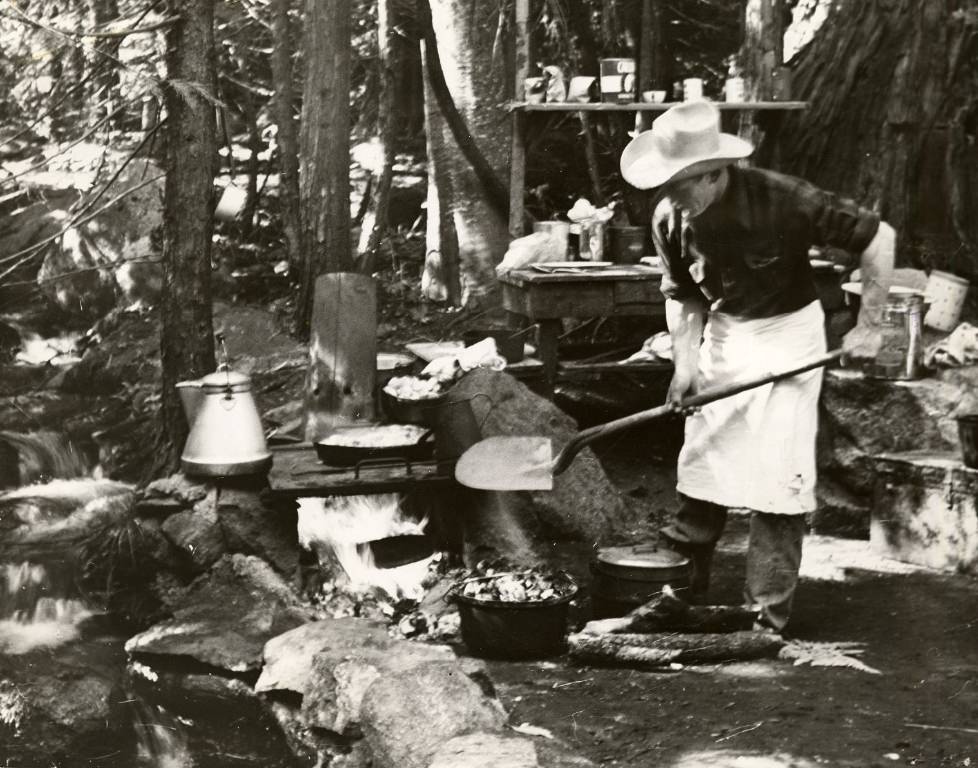 Breakfast ride at Camp Mather, 1946.