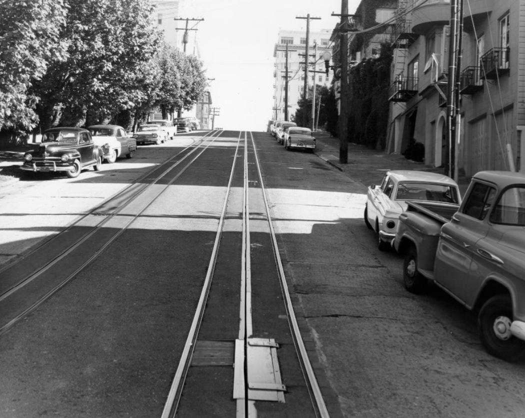 Hyde Street near Lombard, 1961.