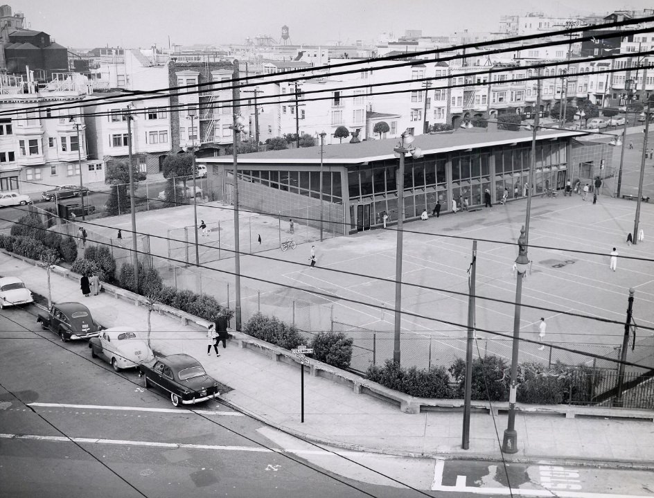 North Beach Playground, Columbus Avenue and Mason Street, 1960s.