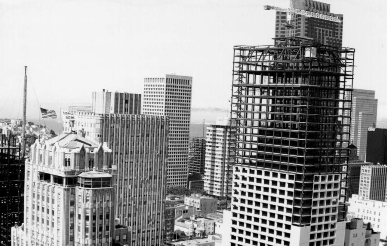View of downtown, 1960s.