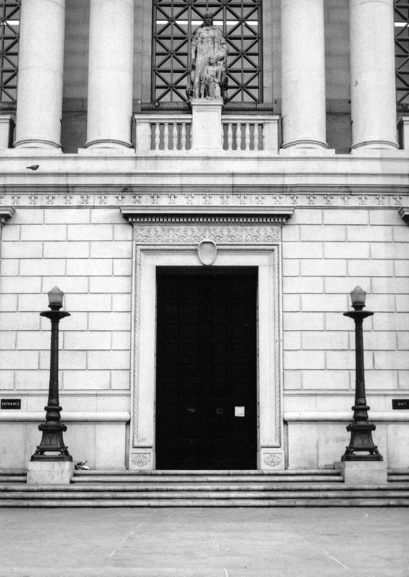 Entrance to Main Library, 1961.