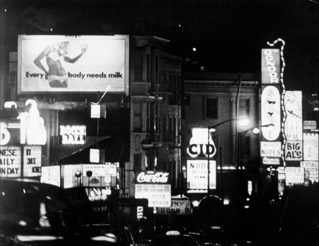 Broadway at night, 1970