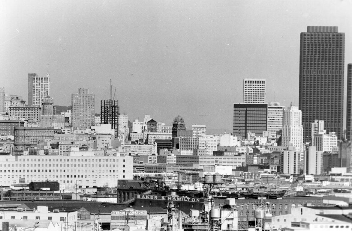 View north from Potrero Hill, 1971.