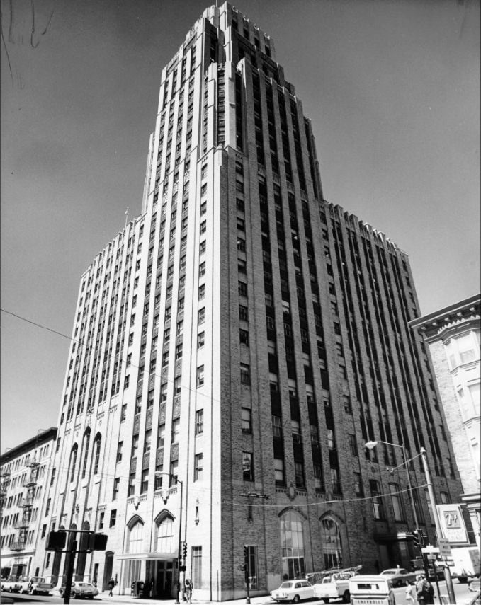 McAllister and Leavenworth streets, 1970s.