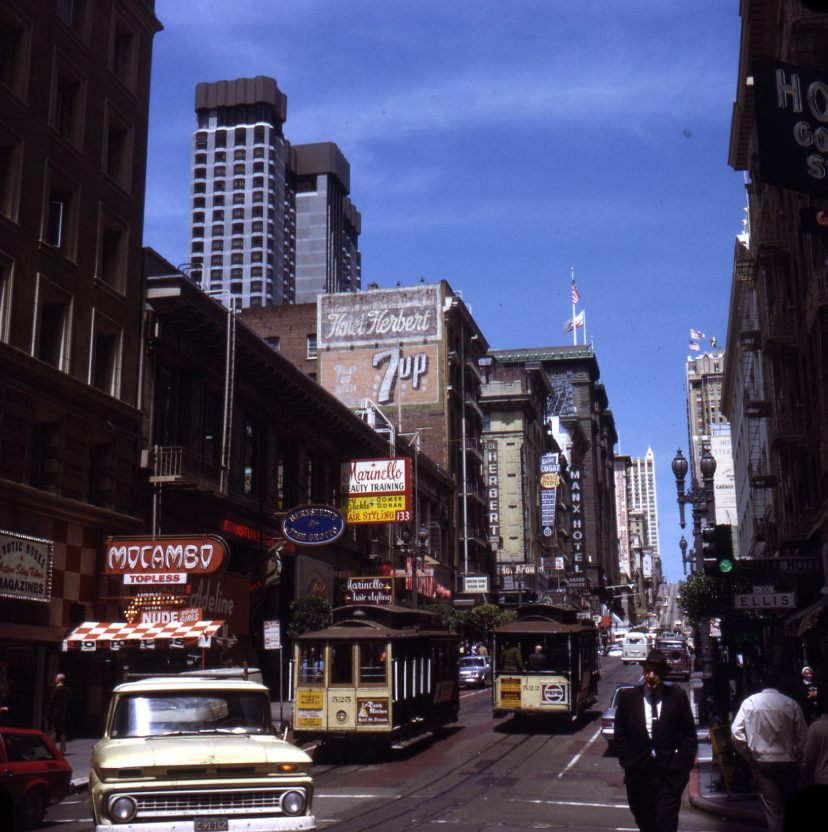 Powell Street at Ellis Street, 1972.