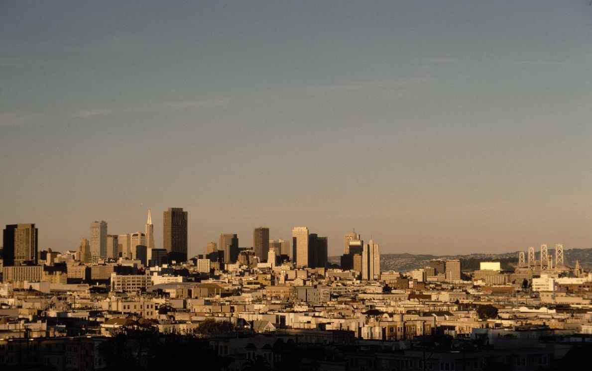 San Francisco skyline, 1975.