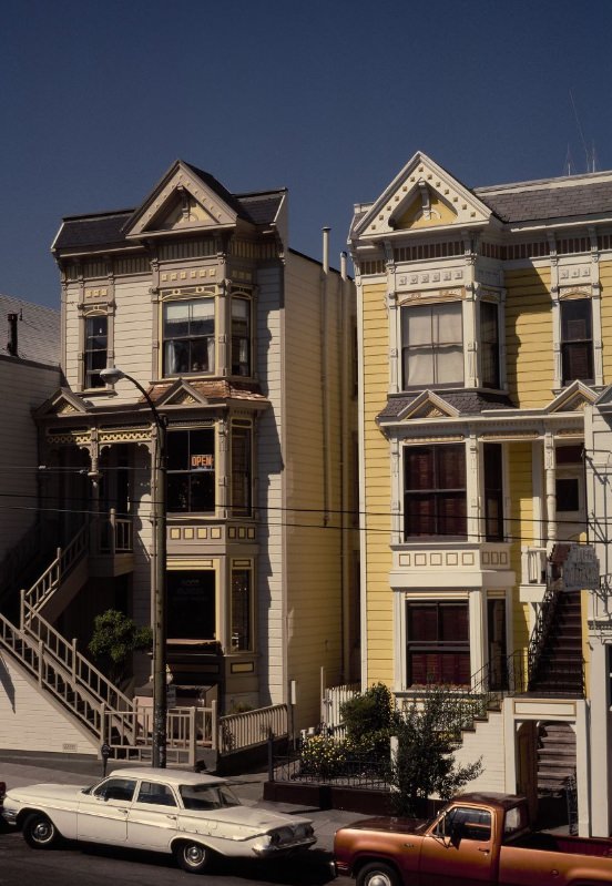 Two Victorian houses, 1976.