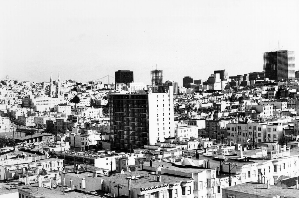 View from the San Francisco Art Institute Tower, 1970.