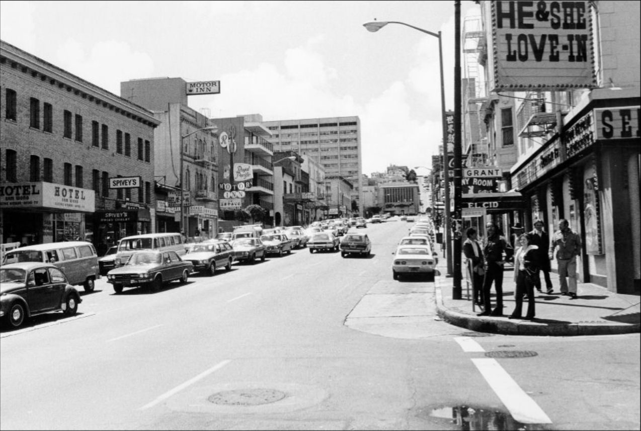 Broadway at Grant Street, 1977.