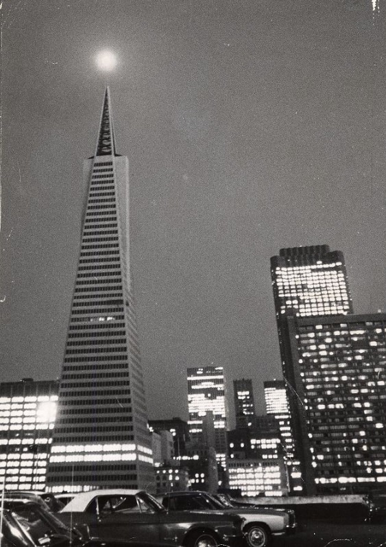 Transamerica Building in Downtown San Francisco, 1972.