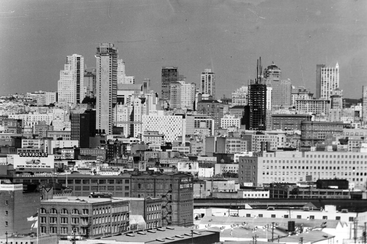 View north from Potrero Hill, 1971.