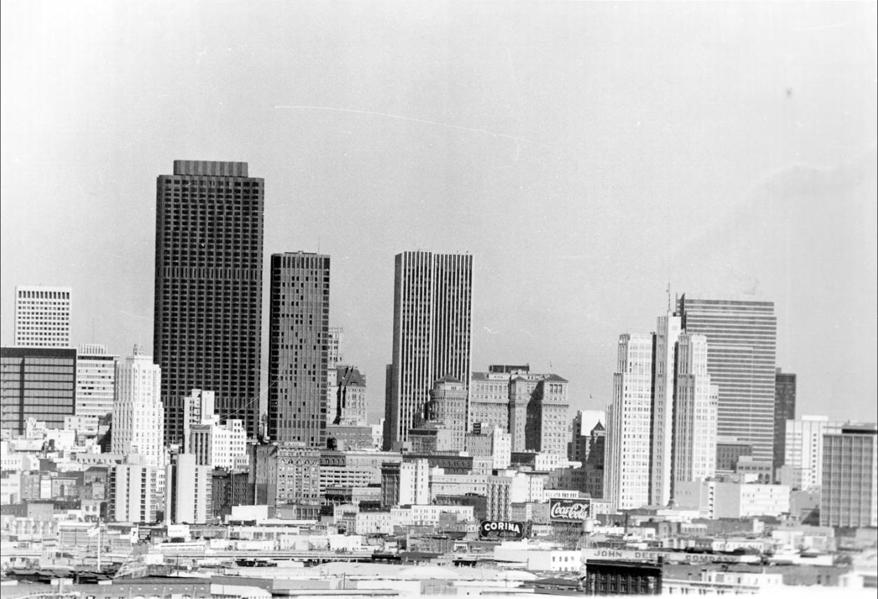 View north from Potrero Hill, 1971.