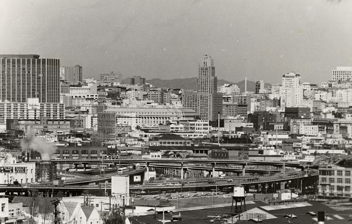 View northwest from Potrero Hill, 1971.