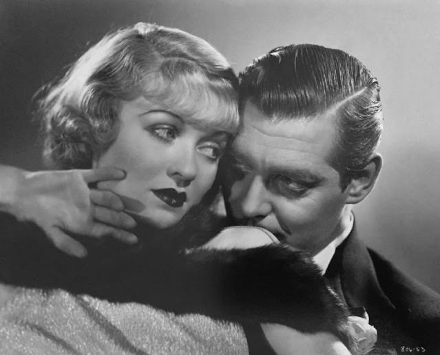 Clark Gable and Constance Bennett of During the Filming of After Office Hours (1935)