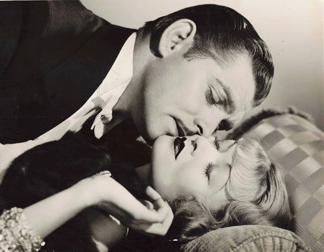 Clark Gable and Constance Bennett of During the Filming of After Office Hours (1935)