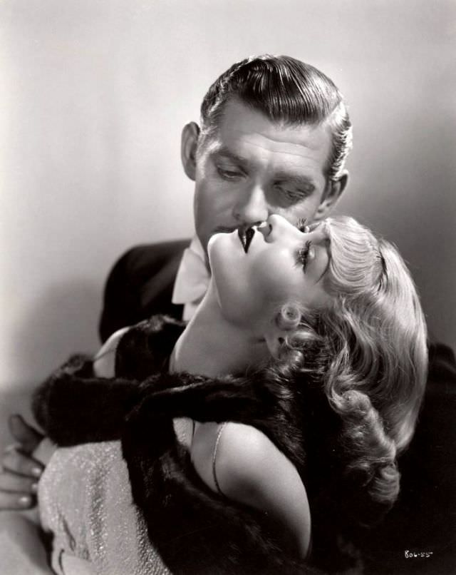 Clark Gable and Constance Bennett of During the Filming of After Office Hours (1935)